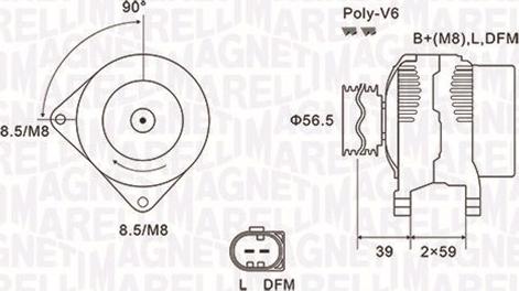 Magneti Marelli 063731911010 - Alternatore www.autoricambi360.it