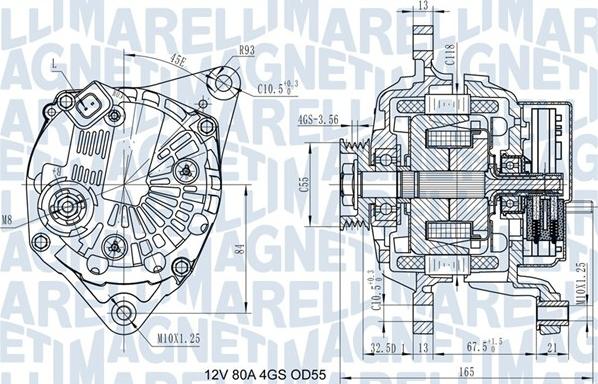 Magneti Marelli 063731977010 - Alternatore www.autoricambi360.it