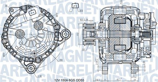 Magneti Marelli 063731435410 - Alternatore www.autoricambi360.it