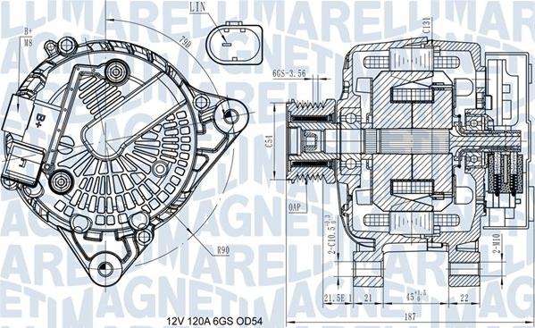 Magneti Marelli 063731545910 - Alternatore www.autoricambi360.it