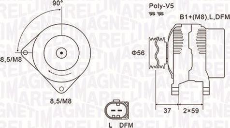 Magneti Marelli 063731541010 - Alternatore www.autoricambi360.it