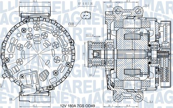 Magneti Marelli 063731580410 - Alternatore www.autoricambi360.it