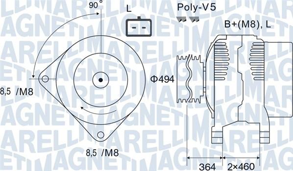 Magneti Marelli 063731645010 - Alternatore www.autoricambi360.it