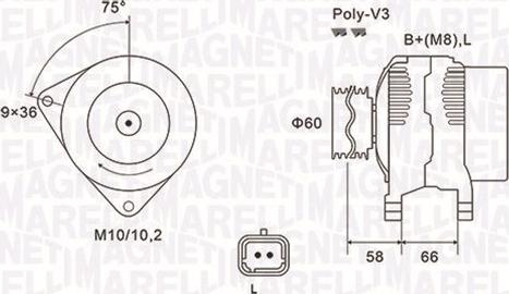 Magneti Marelli 063731637010 - Alternatore www.autoricambi360.it