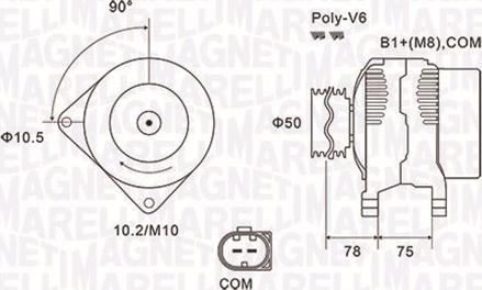 Magneti Marelli 063731825010 - Alternatore www.autoricambi360.it