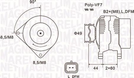 Magneti Marelli 063731877010 - Alternatore www.autoricambi360.it