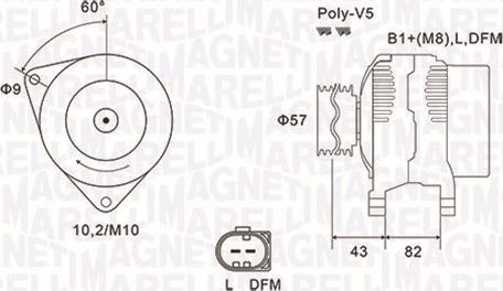 Magneti Marelli 063731759010 - Alternatore www.autoricambi360.it