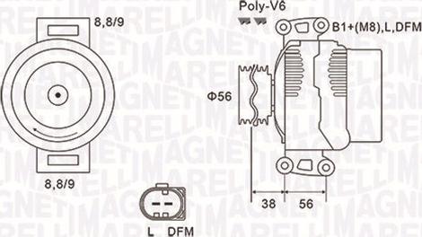 Magneti Marelli 063731754010 - Alternatore www.autoricambi360.it