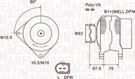 Magneti Marelli 063731756010 - Alternatore www.autoricambi360.it