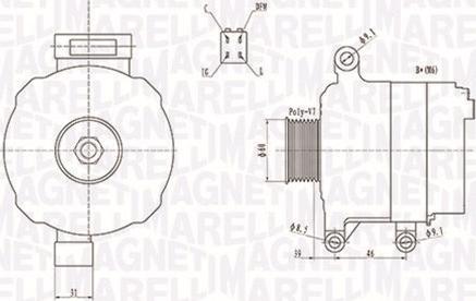 Magneti Marelli 063731728010 - Alternatore www.autoricambi360.it