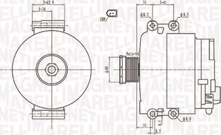 Magneti Marelli 063731774010 - Alternatore www.autoricambi360.it