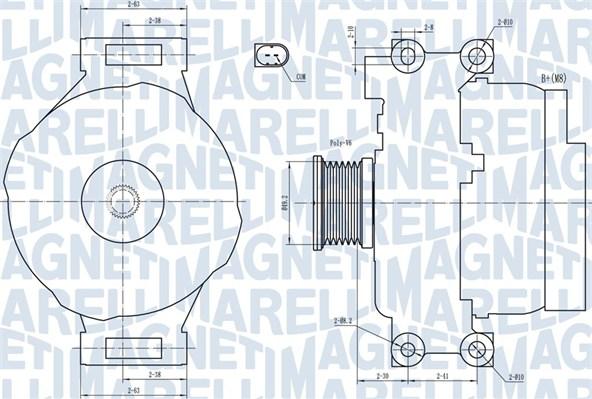 Magneti Marelli 063731773010 - Alternatore www.autoricambi360.it