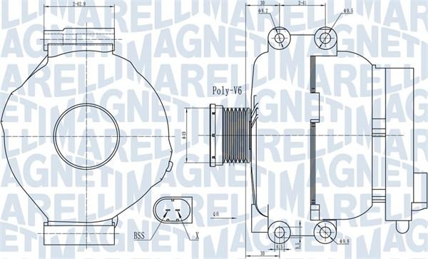 Magneti Marelli 063732009010 - Alternatore www.autoricambi360.it