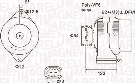 Magneti Marelli 063732005010 - Alternatore www.autoricambi360.it