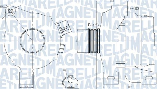 Magneti Marelli 063732001010 - Alternatore www.autoricambi360.it