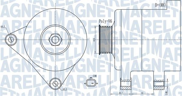 Magneti Marelli 063732003010 - Alternatore www.autoricambi360.it