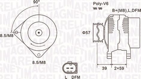 Magneti Marelli 063732002010 - Alternatore www.autoricambi360.it