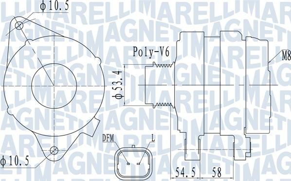 Magneti Marelli 063732142010 - Alternatore www.autoricambi360.it