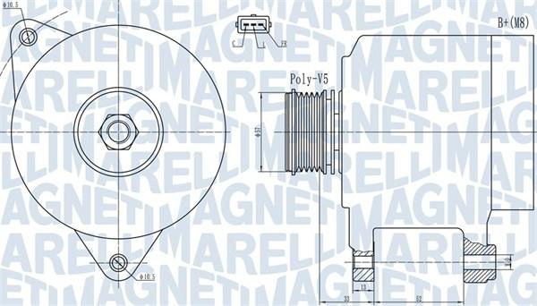 Magneti Marelli 063732133010 - Alternatore www.autoricambi360.it