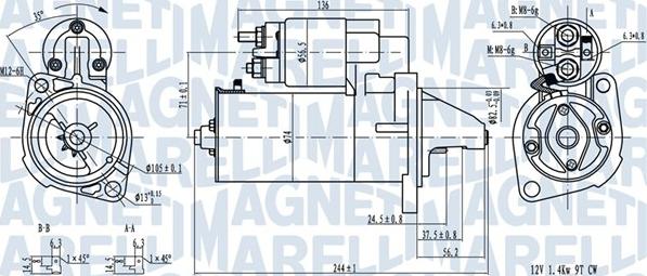 Magneti Marelli 063720282010 - Motorino d'avviamento www.autoricambi360.it