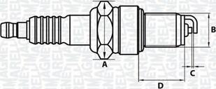 Magneti Marelli 062000773304 - Candela accensione www.autoricambi360.it
