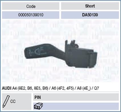 Magneti Marelli 000050139010 - Leva devio guida www.autoricambi360.it