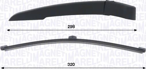 Magneti Marelli 000723180449 - Serie bracci tergi, Pulizia cristalli www.autoricambi360.it