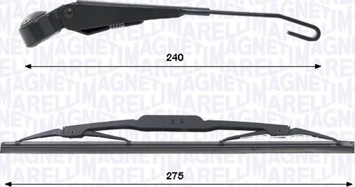 Magneti Marelli 000723180473 - Serie bracci tergi, Pulizia cristalli www.autoricambi360.it