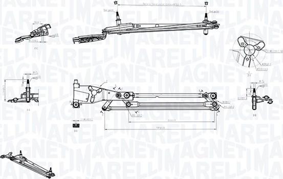Magneti Marelli 085570706010 - Tiranteria tergicristallo www.autoricambi360.it