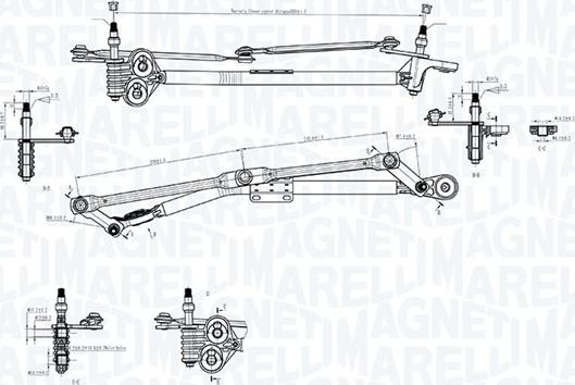 Magneti Marelli 085570727010 - Tiranteria tergicristallo www.autoricambi360.it