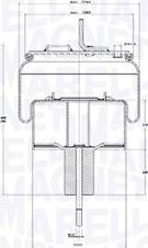 Magneti Marelli 030607020307 - Soffietto, Sospensione pneumatica www.autoricambi360.it