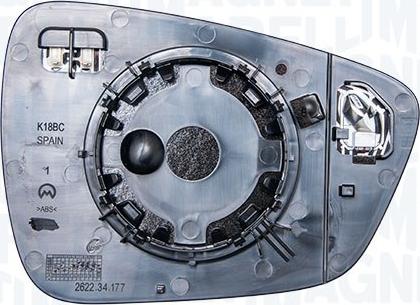 Magneti Marelli 182201551300 - Vetro specchio, Specchio esterno www.autoricambi360.it