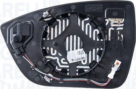 Magneti Marelli 182201553700 - Vetro specchio, Specchio esterno www.autoricambi360.it