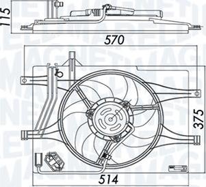Magneti Marelli 82796MM - Ventola, Raffreddamento motore www.autoricambi360.it
