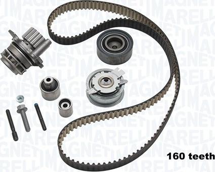 Magneti Marelli 341404080002 - Pompa acqua + Kit cinghie dentate www.autoricambi360.it