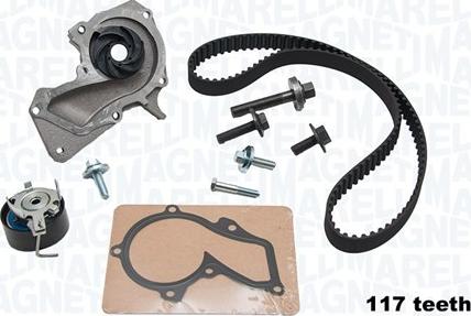 Magneti Marelli 341405780001 - Pompa acqua + Kit cinghie dentate www.autoricambi360.it