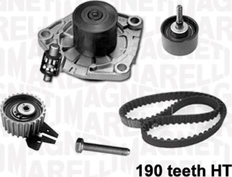Magneti Marelli 341401040001 - Pompa acqua + Kit cinghie dentate www.autoricambi360.it
