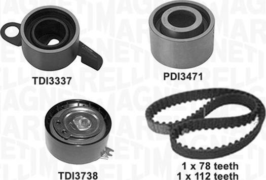 Magneti Marelli 341305960000 - Kit cinghie dentate www.autoricambi360.it