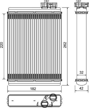Magneti Marelli 359004900010 - Scambiatore calore, Riscaldamento abitacolo www.autoricambi360.it