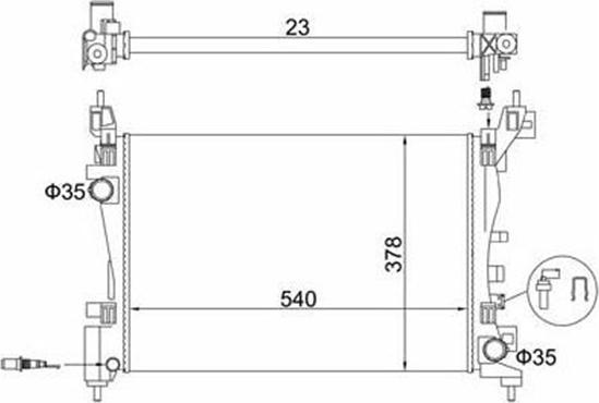 Magneti Marelli 359000391310 - Radiatore, Raffreddamento motore www.autoricambi360.it