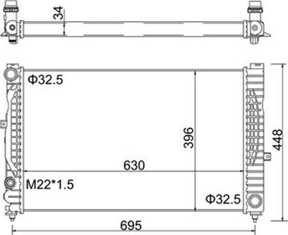 Magneti Marelli 359000300770 - Radiatore, Raffreddamento motore www.autoricambi360.it