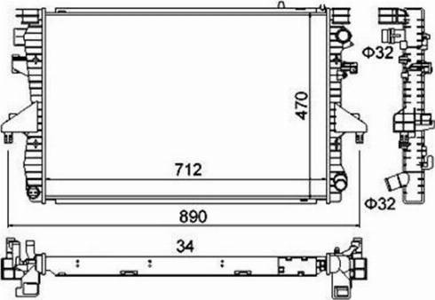 Magneti Marelli 359000301620 - Radiatore, Raffreddamento motore www.autoricambi360.it