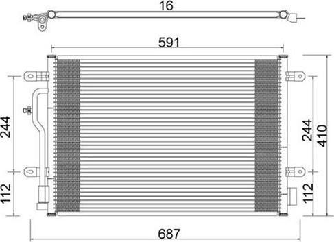 Magneti Marelli 359003220090 - Condensatore, Climatizzatore www.autoricambi360.it