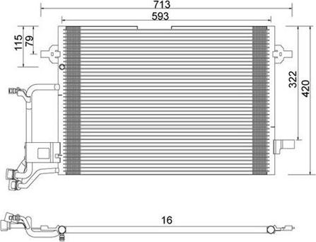 Magneti Marelli 359003220050 - Condensatore, Climatizzatore www.autoricambi360.it