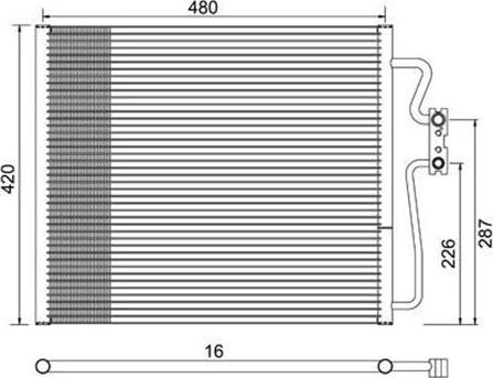 Magneti Marelli 359003220190 - Condensatore, Climatizzatore www.autoricambi360.it