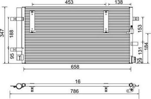 Magneti Marelli 359003220140 - Condensatore, Climatizzatore www.autoricambi360.it