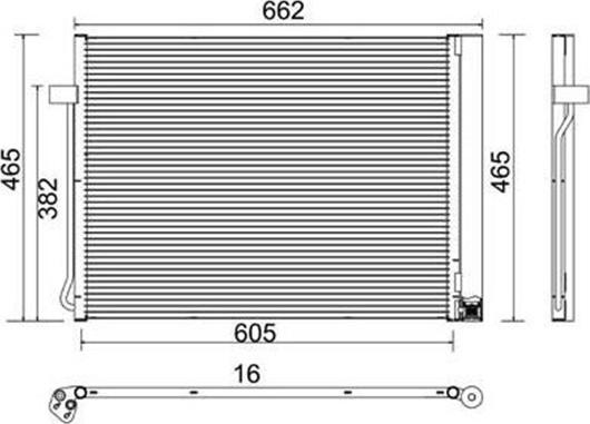 Magneti Marelli 359003220310 - Condensatore, Climatizzatore www.autoricambi360.it