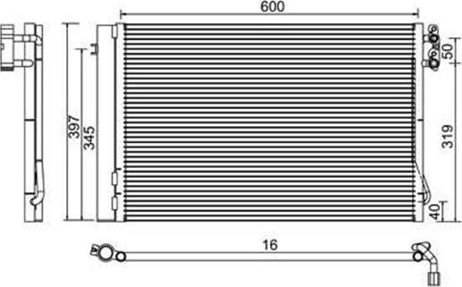 Magneti Marelli 359003220290 - Condensatore, Climatizzatore www.autoricambi360.it