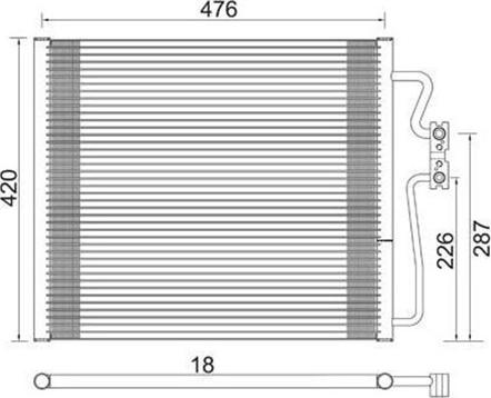 Magneti Marelli 359003220230 - Condensatore, Climatizzatore www.autoricambi360.it