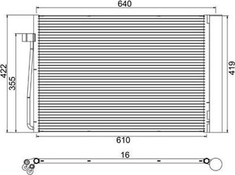 Magneti Marelli 359003220270 - Condensatore, Climatizzatore www.autoricambi360.it
